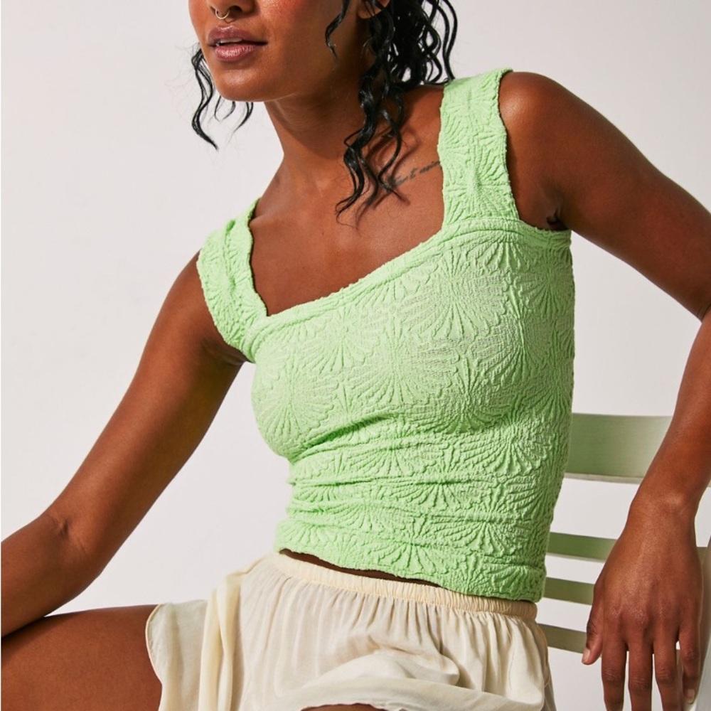 Free People Love Letter Cami in Pistachio (xs/s)